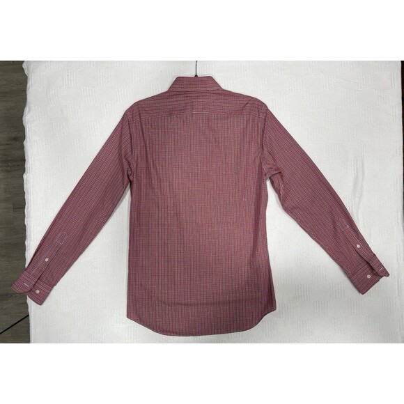 Banana Republic long sleeve button up shirt tailored slim fit Small check Plaid - Picture 6 of 8